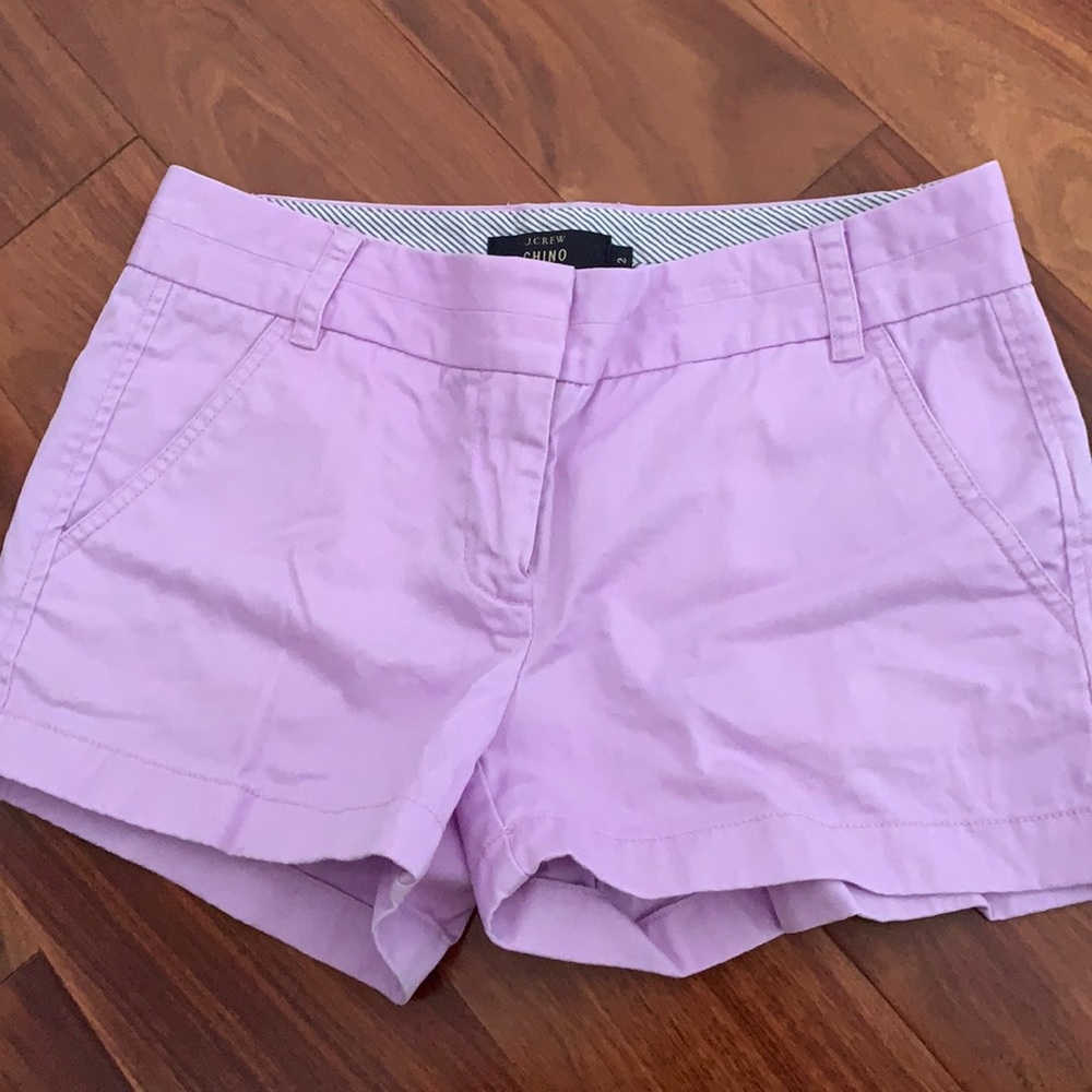 J. Crew Lavender Chino Shorts